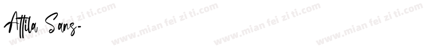 Attila Sans字体转换